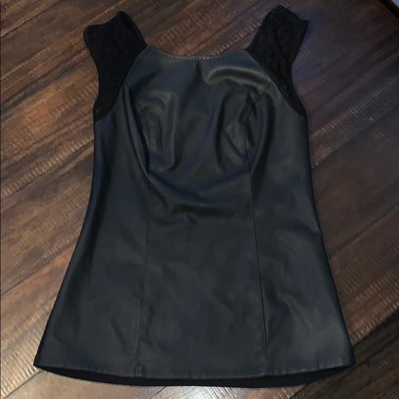 Express Faux Leather Shirt | Poshmark